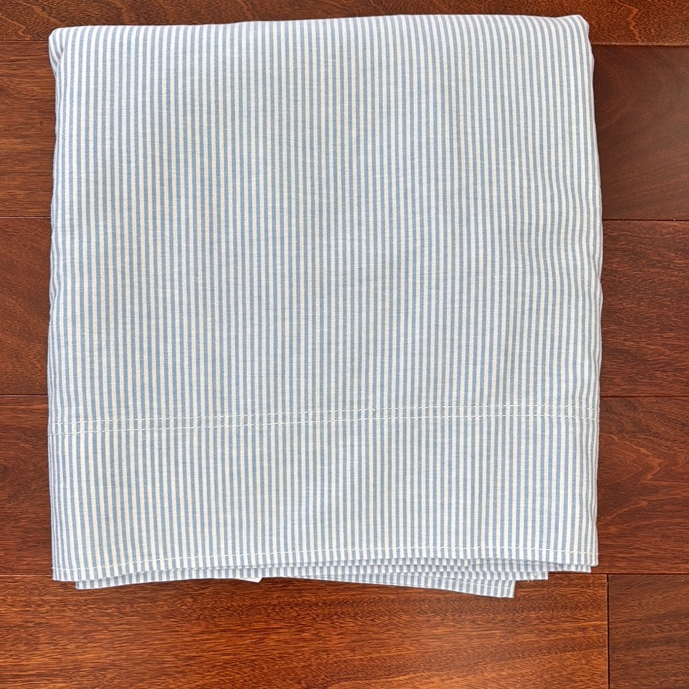 Lands' End King Oxford Cloth Cotton Flat Sheet